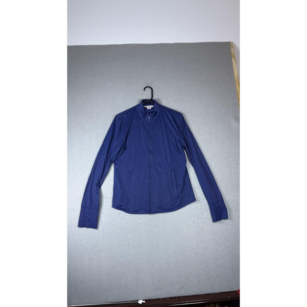 Tommy Bahama Jacket Mens Large Blue Racquet Paddle Zip Athletic‎ Performance